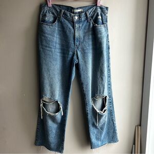 Levi's Blue Distressed Women's Jeans 94’Baggy